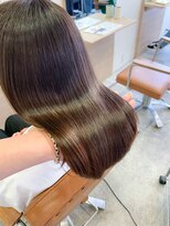 シェノン 武庫之荘(CHAINON)&nbsp;髪質改善/グレージュカラー/黒髪/ココアベージュ/ボブウルフ