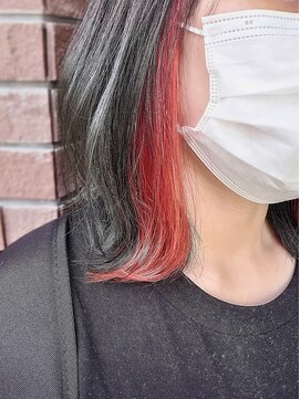 アッシュ 清瀬店(Ash) 【イヤリングカラー】鮮やかなレッドカラー　Ash清瀬　大嶋