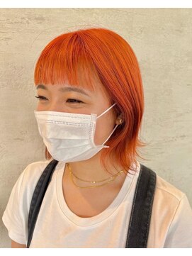 アース コアフュールボーテ 東松山店(EARTH coiffure beaute) デザインインナーブリーチハイライトバレイヤージュ