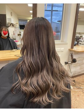 シルエット 美容室 グレージュカラー　八戸20代30代40代