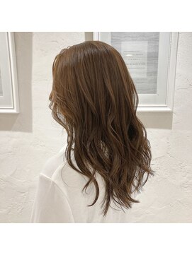 アロマ ヘアルーム 池袋店(AROMA hair room) ミルクチョコレートウザバングうるツヤロング/池袋