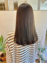 ロアン(roan)&nbsp;透明感ミルクティーベージュ×ロングボブ