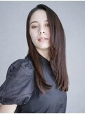 ナチュラルストレート_レイヤーロング前髪パーマ_9577