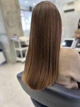 モードケイズブラン(MODE K's Blanc) ioLu髪質改善ストレート×髪質改善カラー【六甲道/髪質改善】