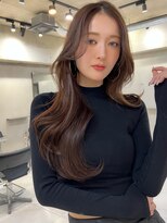 サイン 渋谷(SIGN)&nbsp;レイヤーカットインナーカラーイヤリングカラー色落ち綺麗表参道