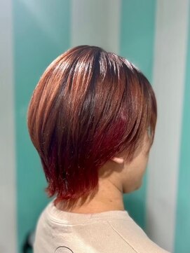 マティーナ ヘアー 池袋(Matina hair) 【オレンジ×インナーピンク】20代30代40代50代