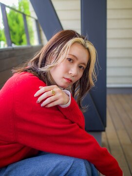 ディア 平塚(diar) ミディアムレングスのフェイスフレーミング