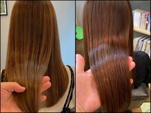 ロータス ヘアデザイン(LOTUS hair design.)の雰囲気（縮毛矯正＋髪質改善トリートメントで驚きの艶と手触りに♪）
