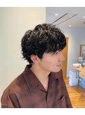 シャドウマッシュパーマ