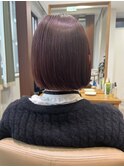 ピンク × ボブ