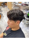 毛流れパーマ