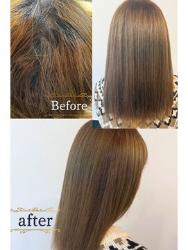 チェルモ 茅ヶ崎(CHELUMO) ブリーチ毛でもサラサラヘアへ縮毛矯正