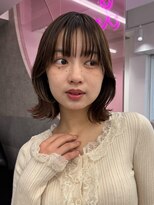 ロンドワン 三宮元町(Lond one) ボブ/切りっぱなしボブ/タッセルボブ/ダークグレー/ミニボブ