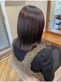 ラベンダーブラウンカラーブリーチなしカラー渋谷 エジリ