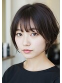 丸みショートボブ