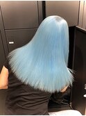 12404ニュアンスカラーブルーグレージュネオンカラーロング