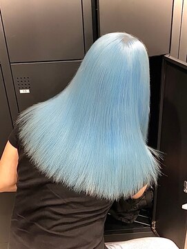 ベレーザ 渋谷(BELEZA) 12404ニュアンスカラーブルーグレージュネオンカラーロング