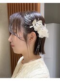 ボブカット/顔まわり/韓国風/髪質改善トリートメント/