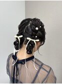ヘアセット(編みおろし、ツイン、ツイン編みおろし)