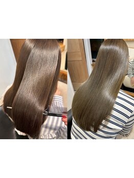 【髪質改善 特化サロン】縮毛矯正とは思えないほど自然な仕上がり◎乾かすだけてまとまる理想の髪質へ♪