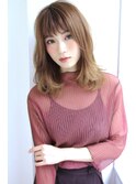 【ROSE】レイヤーボブ＿ミディアムストレート＿小顔ヘア