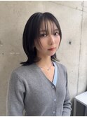 ストレートで決まるショートレイヤースタイル