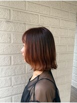 ヘアーアートミュージアム(Hair Art Museum) 顔回りニュアンスレイヤー/オレンジカラー