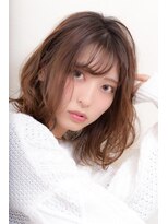 ヘアーズ ベリー 住道店(hairs BERRY)&nbsp;小顔風前髪イメチェンくびレイヤーカットアンブレラカラー透明感