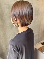 セル(CELL)&nbsp;丸みボブ 顔周りカット 大人ボブ マロンベージュ 髪質改善 20代