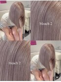 16380ブリーチ＆ダブルカラーパールベージュホワイトアッシュ