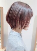 Say.ショートショートボブ丸みショートヘーゼルグレージュ表参道