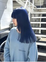 アフターニュース 新潟(afternews)&nbsp;ネイビーブルー/ダブルカラー/ケアブリーチ/髪質改善/新潟