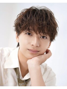 オーシャントーキョー 心斎橋(OCEAN TOKYO WEST) シャドウパーマシースルーラウンドマッシュ波巻きパーマウルフ