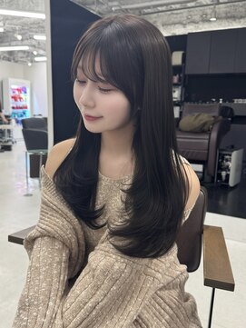 ハピネス 梅田茶屋町店(HAPPINESS) 韓国ヘア/レイヤー/髪質改善/顔周り/ブリーチなしグレージュ