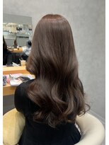 ヘアデザインファブロ イオンモール宮崎店(hair design FABRO.)&nbsp;【韓国巻くびれ巻き/レイヤーカット/ラベンダーグレージュ】