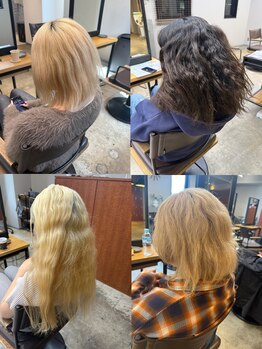 メゾンクペウ 梅田(Maison cope’u)の写真/髪の毛に数多くの悩みを持ったお客様多数ご来店/ダメージ.広がり.切れ毛.ブリーチ毛など相談してください