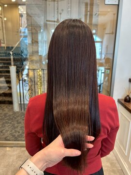 ルチア ヘア ステラ 京都店(Lucia hair stella) 顔周りミディアムレイヤーカットハッシュカット韓国京都河原町
