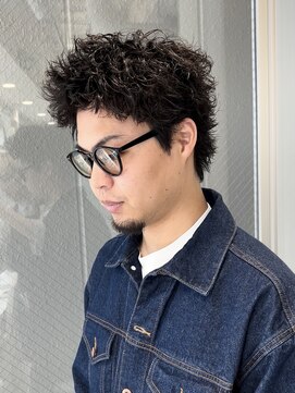 メゾンフォーメン(Maison for men) スパイキーショート×ピンパーマ