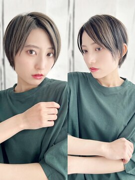 ラピス 新宿店(Lapis) 《30代～大人透明感》白髪ぼかしハイライト＋艶カラー[新宿]