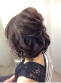 ヘアセット/ボブユルフワ編みこみヘアセット