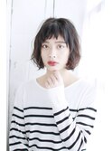 抜け感カジュアルボブ