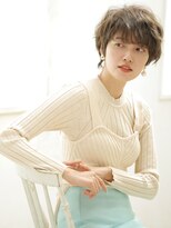 マフェ(mahae) 柔らかな動きのある大人ショート×セピアベージュvol.2