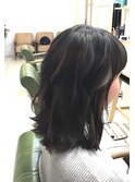 黒髪ハイライト
