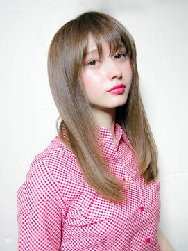 ルティア 池袋(Lutia) 艶感ブラウン縮毛矯正自然な仕上がりました