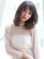 透け感大人可愛い小顔ひし形ウルフレイヤー20代30代40代髪質改善