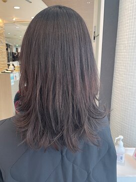 エアー 銀座(air) ★岡田有加★20代30代/ハイライトでつくる暗軽レイヤースタイル