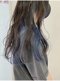インナーカラー/ブルー/福岡/20代/30代