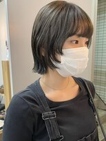 キューズ クラブ(cuz KLUB)&nbsp;【cuzKLUB】顔周りレイヤーボブ×カーキグレージュ【池袋】