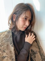 アイティー バイ アルバム 中野店(IT by ALBUM)&nbsp;セミディくびレイヤーカーキベージュフレンチカジュアル_69012