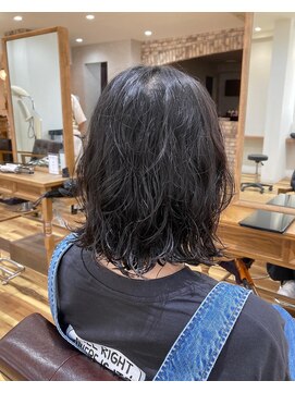 シエル エマージュ 松戸(CIEL Emerge) ミディアム ボブ ゆるふわパーマ